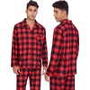 image:imageSWOMOG Family Matching Pajamas Set Christmas Plaid Pajamas for Men Women Long Sleeve Sleepwear Pjs Set