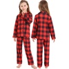 image:imageSWOMOG Family Matching Pajamas Set Christmas Plaid Pajamas for Men Women Long Sleeve Sleepwear Pjs Set