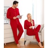 image:imageSWOMOG Matching Family Pajamas Sets Christmas Couple PJs Holiday Onesise Nightwear Household Sleepwear Sets with Pet bibs Red