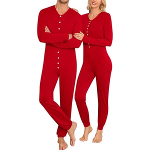 image:imageSWOMOG Matching Family Pajamas Sets Christmas Couple PJs Holiday Onesise Nightwear Household Sleepwear Sets with Pet bibs Red