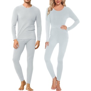image:imageSWOMOG Women amp Men Thermal Underwear Sets Ultra Soft Long Johns Base Layer Fleece Lined Warm Top amp Bottom for Cold Weather Gray
