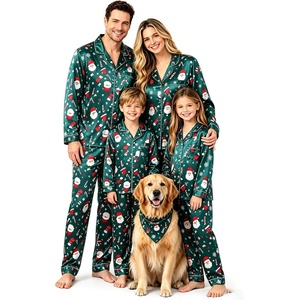 image:imageSWOMOG Pajamas Sets for Kids Silk Long Sleeve Sleepwear Soft Button Down Loungewear Pjs Set