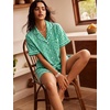 image:imageSWOMOG 100 Cotton Pajama Set For Women 2PCS Plaid Pjs Set Short Sleeve Shirts with Pockets Button Down Cute Loungewear