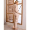 image:imageSWOMOG 100 Cotton Pajama Set for Women 2 PCS Long Sleeve Plaid Pjs Set Button Down Sleepwear with Pants