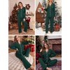 image:imageSWOMOG Family Christmas Pajamas Set Party Holiday Sleepwear Long Sleeve ButtonDown Loungewear SetGreen