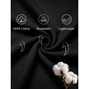 image:imageSWOMOG Womens 100 Cotton Pajamas Soft Short Sleeve Lounge Set 2 Piece Button Down Sleepwear with PocketsBlack