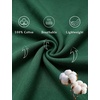 image:imageSWOMOG Womens 100 Cotton Pajamas Soft Short Sleeve Lounge Set 2 Piece Button Down Sleepwear with PocketsGreen