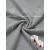 image:imageSWOMOG Womens 100 Cotton Pajamas Soft Short Sleeve Lounge Set 2 Piece Button Down Sleepwear with PocketsGrey