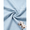 image:imageSWOMOG Womens 100 Cotton Pajamas Soft Short Sleeve Lounge Set 2 Piece Button Down Sleepwear with PocketsLight Blue