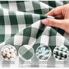 image:imageSWOMOG 100 Cotton Pajama Sets for Women Long Sleeve Button Down Plaid Sleep Set 2 Pcs Striped Loungewear with PocketsDark Green Plaid