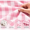 image:imageSWOMOG 100 Cotton Pajama Sets for Women Long Sleeve Button Down Plaid Sleep Set 2 Pcs Striped Loungewear with PocketsLight Pink Plaid