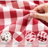 image:imageSWOMOG 100 Cotton Pajama Sets for Women Long Sleeve Button Down Plaid Sleep Set 2 Pcs Striped Loungewear with PocketsRed Plaid