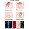 image:imageSWOMOG Men Silk Satin Pajamas Set Button Down Sleepwear Short Sleeve Pjs Set Soft 2 Piece Lounge Set Nightwear with Pockets