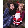 image:imageSWOMOG Unisex Kids Plaid Pajama Pants for Boys amp Girls Comfy Sleepwear Bottoms Lounge Jogger PJ Pants with PocketsBlue White Plaid