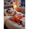 image:imageSWOMOG Unisex Kids Plaid Pajama Pants for Boys amp Girls Comfy Sleepwear Bottoms Lounge Jogger PJ Pants with PocketsHalloween